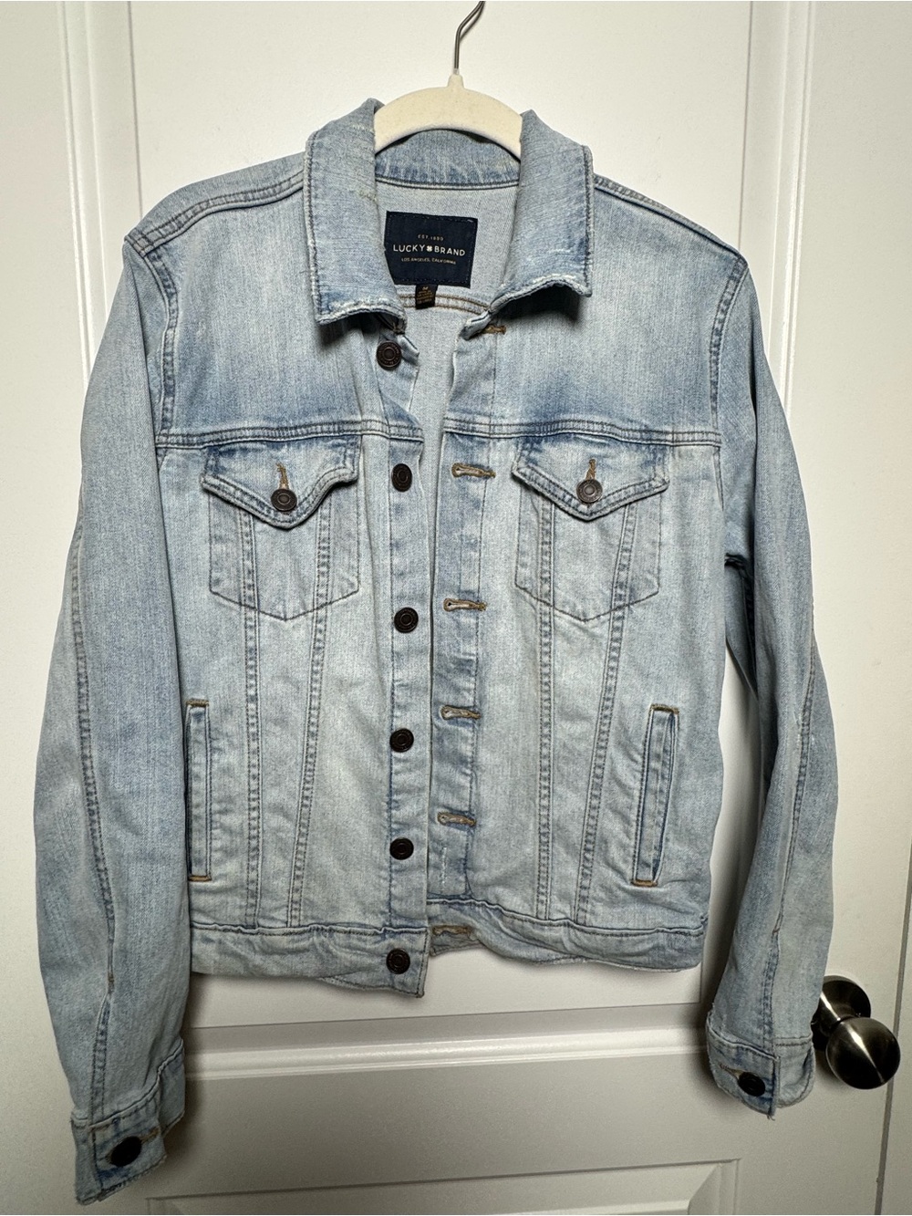 Lucky Brand Tomboy Trucker Light Wash Denim Jacket Women’s Medium